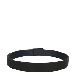 Tommy Hilfiger Black & Navy Leather Reversible Belt for Men image 3