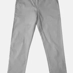 Kiddopanti Boys Grey & Brown Solid Pants (Pack Of 2) image 3