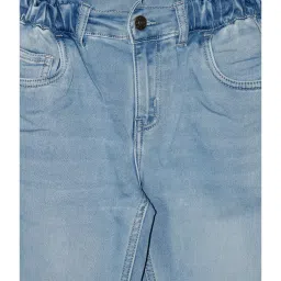 Kiddopanti Kids Light Blue Solid Jeans image 3