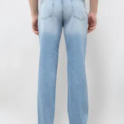 U.S. Polo Assn. Denim Co. Blue Cotton Relaxed Fit Distressed Jeans image 2