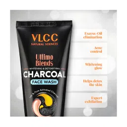 VLCC Chandan & Kesar Face Wash & Ultimo Blend Charcoal Face Wash - Pack of 2 image 3