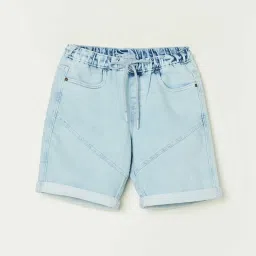 Fame Forever by Lifestyle Kids Blue Cotton Regular Fit Shorts image 1