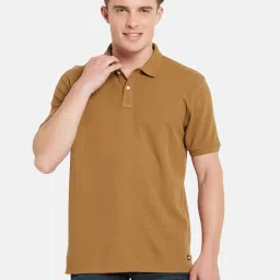 Octave Brown Regular Fit Polo T-Shirt image 1