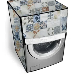 The Furnishing Tree Blue PVC Washing Machine Covers-picture-23