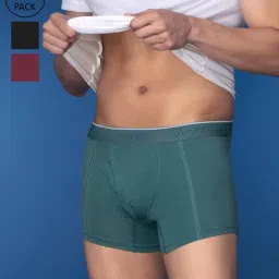 XYXX Multicolored Cotton Regular Fit Trunks - Pack Of 3 image 1