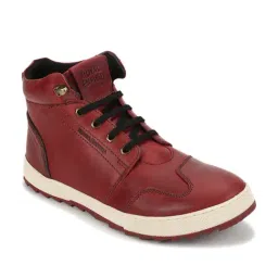 Royal Enfield Men's Maroon Boots-image-47