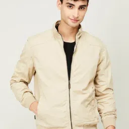Fame Forever by Lifestyle Beige Cotton Regular Fit Jacket-picture-12