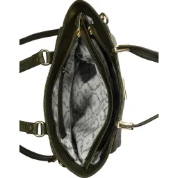 Bellissa Green Textured Medium Snakeskin Handbag image 3