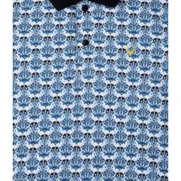 Allen Solly Junior White Floral Print Polo T-Shirt image 3