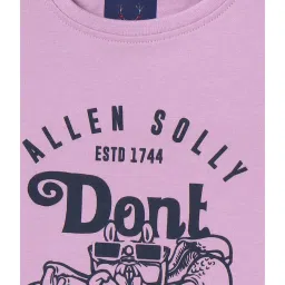 Allen Solly Junior Purple Graphic Print T-Shirt image 3