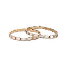 Priyaasi Golden Classic Bangle - Set of 2 image 3
