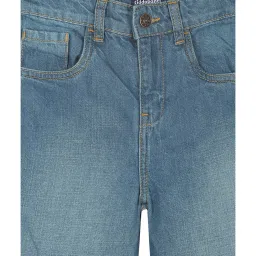 Kiddopanti Kids Blue Solid Jeans image 3