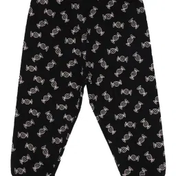 Bodycare Kids Black & Fuchsia Printed Trackpants (Pack Of 2) image 3