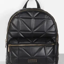 Van Heusen Black Quilted Backpack image 1
