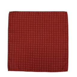 Peter England Maroon Printed Tie with Pocket Square and Cufflink image 3
