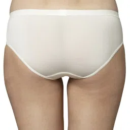 Triumph White & Beige Plain Panties - Pack Of 2 image 3