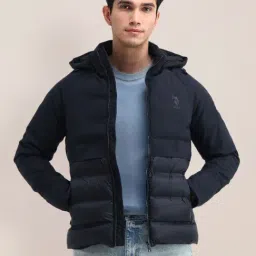 U.S. Polo Assn. Blue Regular Fit Quilted Jacket image 4