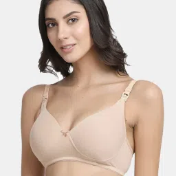 Inner Sense Beige Non Wired Padded Nursing Bra (Pack Of 2) image 3