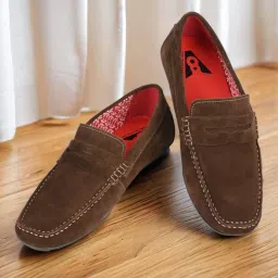 V8 By Ruosh Men's Seti Brown Casual Loafers image 1