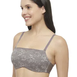 Triumph Grey Lace Work Tube Bra image 3