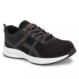 Kavacha Steel Toe Safety Shoes Knitted Fabric Upper Low Ankle Phylon Rubber Sole Size UK 10 Black, Air S214-picture-26