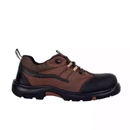Allen Cooper Composite Toe Safety Shoes Low Ankle PU Sole Size 10 UK/India Brown, AC-1431-picture-34