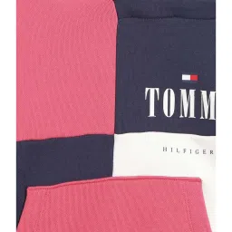 Tommy Hilfiger Kids Multicolor Color Block Full Sleeves Hoodie image 3