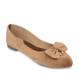 Shezone Women's Beige Flat Ballets image 3