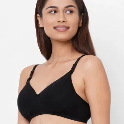 Inner Sense Black Non Wired Padded Nursing Bra (Pack Of 2) image 3