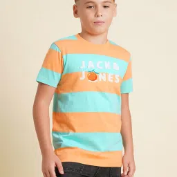 Jack & Jones Junior Boys Pool Blue T-shirts image 1