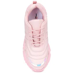 Shezone Women's Pink Casual Sneakers image 3
