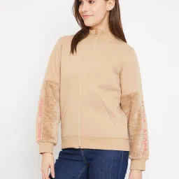 MADAME Beige Regular Fit Sweatshirt image 3