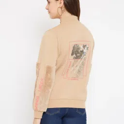MADAME Beige Regular Fit Sweatshirt image 2