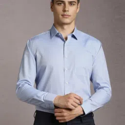 Louis Philippe Blue Slim Fit Shirt-picture-11