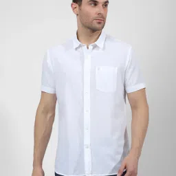 Numero Uno White Regular Fit Solid Shirt image 1
