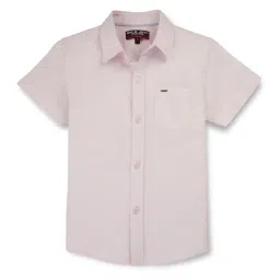 Gini & Jony Kids Pink Solid Shirt image 1
