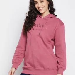 MADAME Purple Regular Fit Hoodie image 3