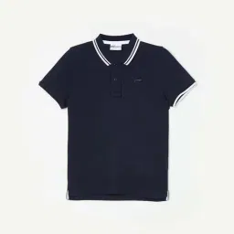 Fame Forever by Lifestyle Kids Navy Cotton Regular Fit Polo T-Shirt-picture-41