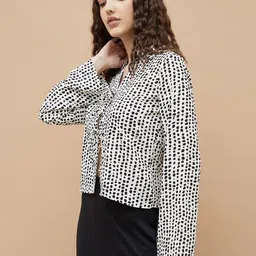 Ginger by Lifestyle Women Printed Shirt Collar Top image 2