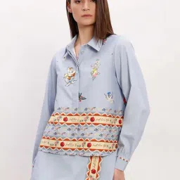 Vero Moda Cerulean Printed Casual Shirt-picture-18