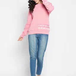 MADAME Pink Printed Sweatshirt image 5