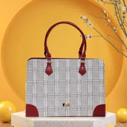 Caprese REMI Grey & Maroon Faux Leather Large Messenger Bag-picture-40