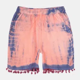Kiddopanti Kids Multicolor Tie Dye Shorts-picture-15
