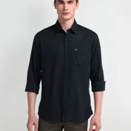 Arrow Sport Navy Cotton Slim Fit Shirt-picture-23