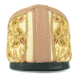 Desi Colour Women's Golden Ethnic Juttis image 5