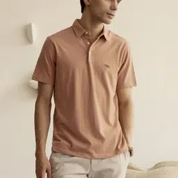 Andamen Brown Regular Fit Polo T-Shirt-image-41