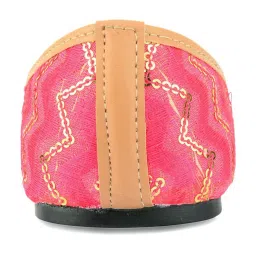 Desi Colour Women's Hot Pink Ethnic Juttis image 5