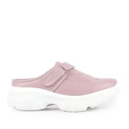 Fausto Women's Purple Mule Shoes-image-3