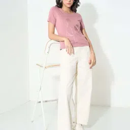 Honey By Pantaloons Pink Regular Fit Printed T-Shirt image 5
