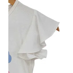 Tiny Girl Kids White Floral Print Top image 3